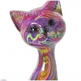 Statua Decorativa Alexandra House Living Acrilico Plastica Melammina Gatto