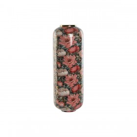 Vaso Home ESPRIT Multicolore Rosa Metallo 25 x 25 x 69,3 cm