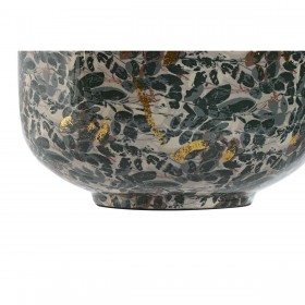 Vaso Home ESPRIT Verde Dorato Metallo 25 x 25 x 69 cm