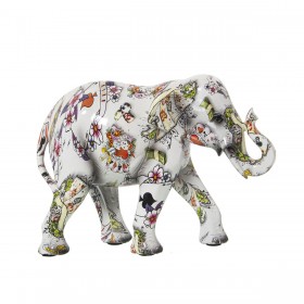 Statua Decorativa Alexandra House Living Multicolore Plastica Elefante 11 x 18 x 24 cm
