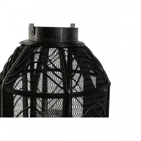 Portacandele Home ESPRIT Nero Metallo 26,5 x 26,5 x 28 cm