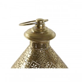 Portacandele Home ESPRIT Dorato Metallo Cristallo 18 x 18 x 35,5 cm