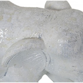 Statua Decorativa Alexandra House Living Bianco Plastica Elefante 10 x 18 x 24 cm