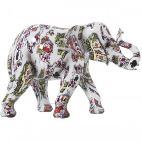 Statua Decorativa Alexandra House Living Multicolore Plastica Elefante 14 x 21 x 29 cm