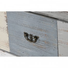 Cassettiera Home ESPRIT Grigio Multicolore Cottage 100 x 40 x 80 cm