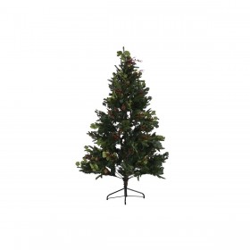Albero di Natale Home ESPRIT Rosso Verde PVC Metallo 115 x 115 x 180 cm