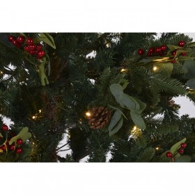 Albero di Natale Home ESPRIT Rosso Verde PVC Metallo 115 x 115 x 180 cm