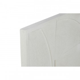 Decorazione da Parete Home ESPRIT Bianco Moderno 80 x 4 x 80 cm (2 Unità)
