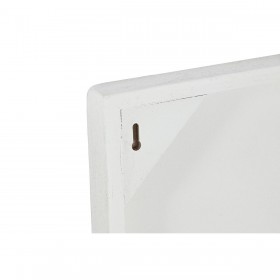Decorazione da Parete Home ESPRIT Bianco Moderno 80 x 4 x 80 cm (2 Unità)