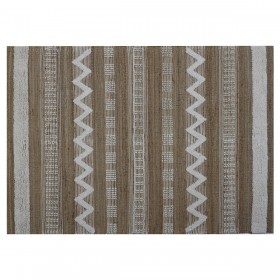 Tappeto Home ESPRIT Bianco Marrone Boho 140 x 200 x 1 cm