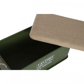 Set di Bauli Home ESPRIT Verde scuro Naturale Metallo Corda Fibra 69 X 37 X 37,5 cm (3 Unità)