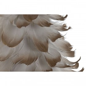 Albero di Natale Home ESPRIT Bianco Dorato Cartone Piuma 22 x 22 x 46 cm (2 Unità)