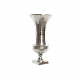 Vaso Home ESPRIT Argentato Alluminio Moderno Calice 24 x 24 x 49 cm