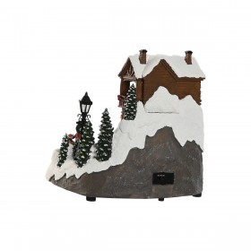Decorazione Natalizia Home ESPRIT Multicolore Musicale 24 X 23,5 X 25 cm