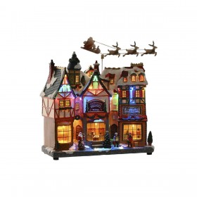 Decorazione Natalizia Home ESPRIT Multicolore Musicale 34 X 15 X 32 cm