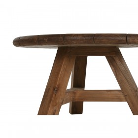 Set di 3 tavoli Home ESPRIT teak 80 x 80 x 43 cm