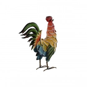 Statua Decorativa Home ESPRIT Multicolore Gallo 39,5 X 15 X 42 cm (2 Unità)