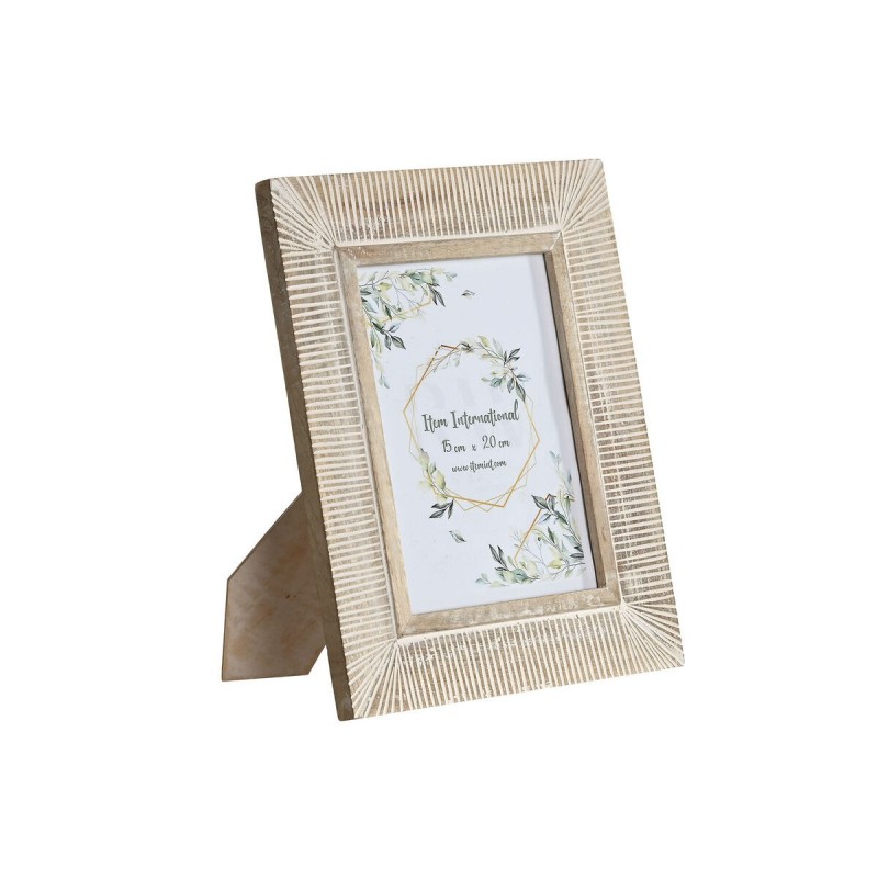 Cornice Portafoto Home ESPRIT Bianco Legno di mango Moderno