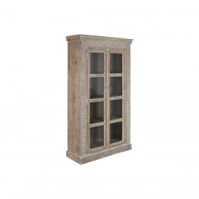 Stand Espositore Home ESPRIT Bianco Legno di mango 120 X 44 X 210 cm