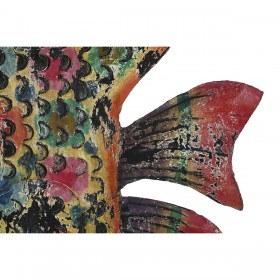 Statua Decorativa Home ESPRIT Multicolore Pesce 80 X 12 X 60 cm