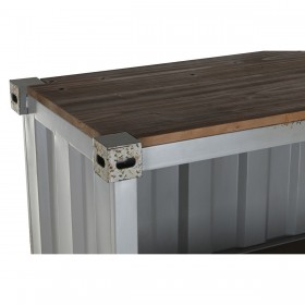 Scaffale Home ESPRIT Grigio Blu cielo Metallo Legno MDF 87 x 44 x 168,5 cm