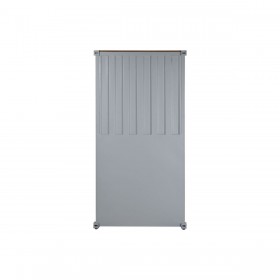 Scaffale Home ESPRIT Grigio Blu cielo Metallo Legno MDF 87 x 44 x 168,5 cm