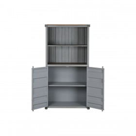 Scaffale Home ESPRIT Grigio Blu cielo Metallo Legno MDF 87 x 44 x 168,5 cm