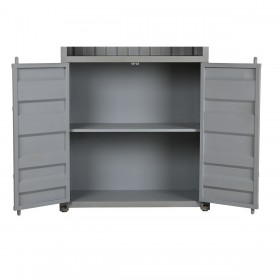 Scaffale Home ESPRIT Grigio Blu cielo Metallo Legno MDF 87 x 44 x 168,5 cm
