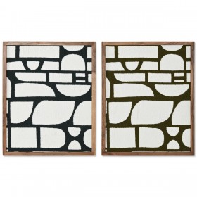 Quadro Home ESPRIT Azzurro Verde Moderno 60 x 3 x 75 cm (2 Unità)