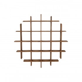 Scaffale Home ESPRIT teak 120 x 15 x 120 cm