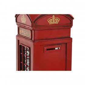 Salvadanaio Home ESPRIT Metallo Vintage Cabina 12 x 12 x 28,5 cm