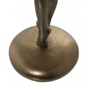 Statua Decorativa Alexandra House Living Beige Dorato Plastica Ballerina 13 x 17 x 32 cm