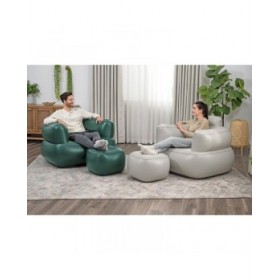 Bestway Sillon Gonfiabile con Reposapiedi Colore Assortito 107x99x80/48x48x36 cm