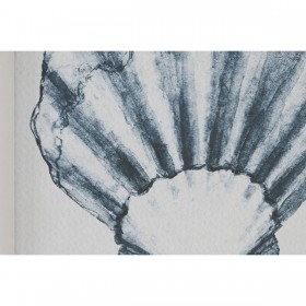 Quadro Home ESPRIT Azzurro Bianco Mediterraneo 35 x 2 x 35 cm (4 Unità)