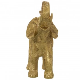 Statua Decorativa Alexandra House Living Dorato Plastica Elefante 12 x 25 x 26 cm
