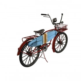 Statua Decorativa Home ESPRIT Azzurro Rosso Blu Marino 30 x 13 x 22 cm (3 Unità)