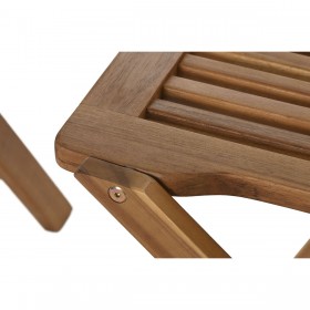 Tavolo con 2 sedie Home ESPRIT Marrone 60 x 60 x 74 cm