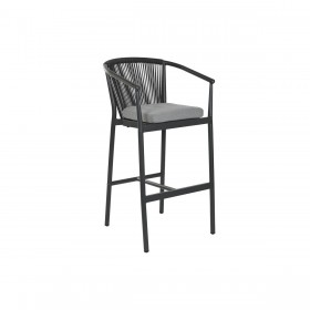 Sgabello Home ESPRIT Alluminio rattan sintetico 57 x 61 x 108 cm