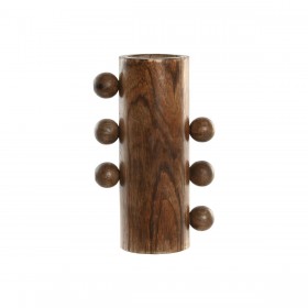Vaso Home ESPRIT Legno di mango 10 x 10 x 28 cm