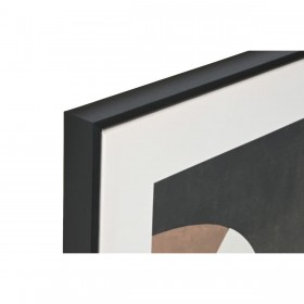 Quadro Home ESPRIT Marrone Nero Verde Astratto Città 80 x 4 x 80 cm (2 Unità)