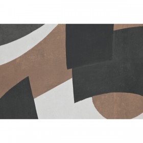 Quadro Home ESPRIT Marrone Nero Verde Astratto Città 80 x 4 x 80 cm (2 Unità)