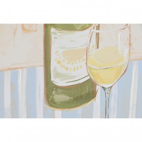 Quadro Home ESPRIT Giallo Azzurro Mediterraneo 60 x 4 x 80 cm (4 Unità)