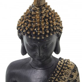 Statua Decorativa Alexandra House Living Marrone Dorato Acrilico Plastica Melammina Buddha