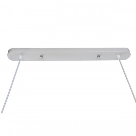 Lampadario Home ESPRIT Bianco Nero Marrone Chiaro Legno 50 W 80 x 10 x 30 cm