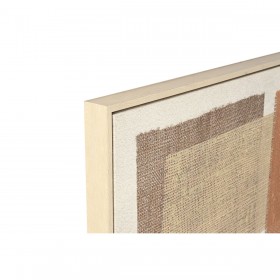 Quadro Home ESPRIT Marrone Beige Arancio Naturale Astratto Città (2 Unità)