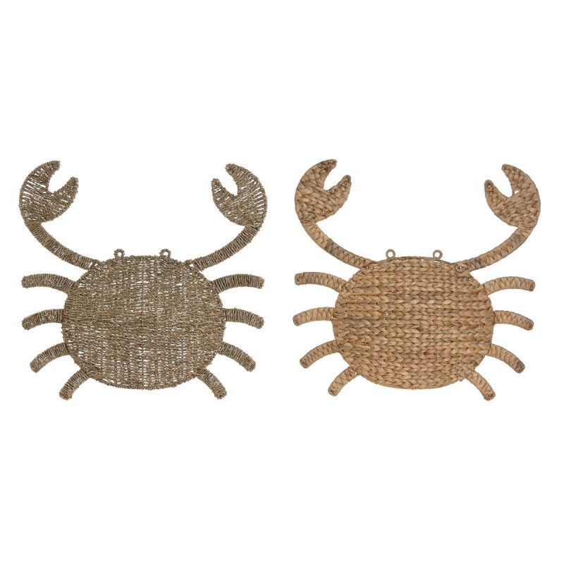 Decorazione da Parete Home ESPRIT Naturale Mediterraneo 55 x 5 x 53 cm (2 Unità)