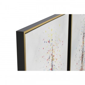 Quadro Home ESPRIT Parigi New York Loft 62,5 x 3,5 x 122,5 cm (2 Unità)