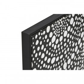 Quadro Home ESPRIT Bianco Nero Astratto Moderno Laccato 60 x 3,5 x 80 cm (2 Unità)