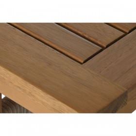 Tavolo con sedie Home ESPRIT Marrone Corda Legno di eucalipto 230 x 100 x 75 cm
