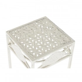 Set di 3 tavoli Home ESPRIT Bianco 30 x 30 x 70 cm (3 Pezzi)